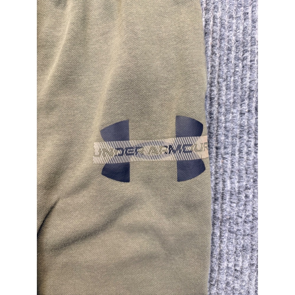 Under Armour Boys Camo Hoodie and Joggers Fleece Tracksuit Set Olive Green Sz M - Picture 6 of 7